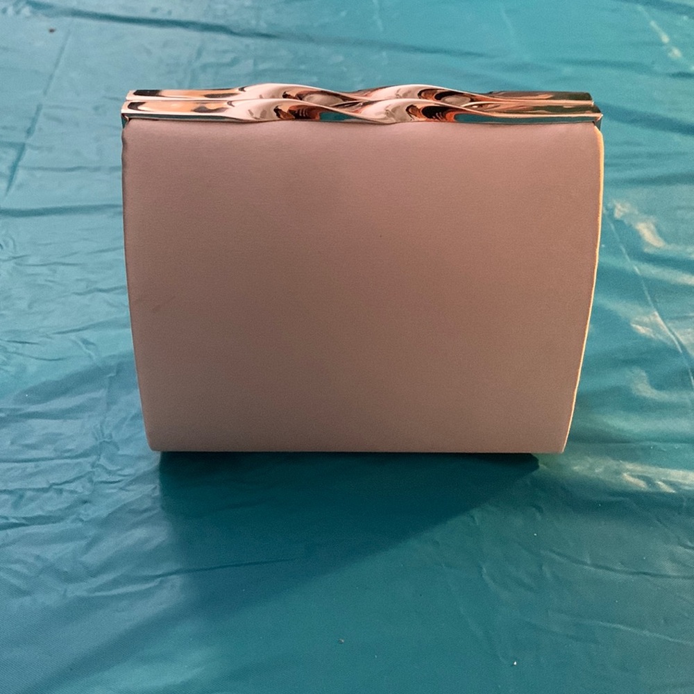 Never Used Nordstrom Brand Evening Clutch/Shoulder Bag in Silver.